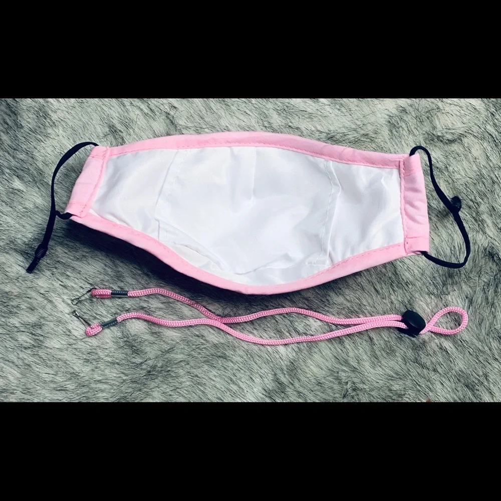 New Adult Mask with Valve, Filter Pocket, Lanyard